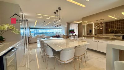 Apartamento de luxo de 313 m²  mobiliado e decorado  com 3 suítes em Alphaville - SP
