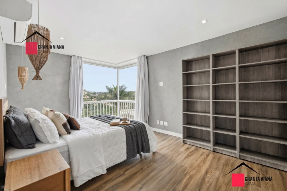 Casa semimobiliada à venda no condomínio Golf Village com vista para horizonte foto 38