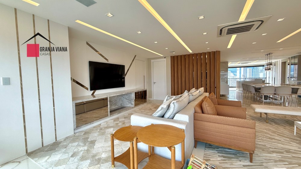 Apartamento de luxo de 313 m² mobiliado e decorado com 3 suítes em Alphaville - SP foto 13
